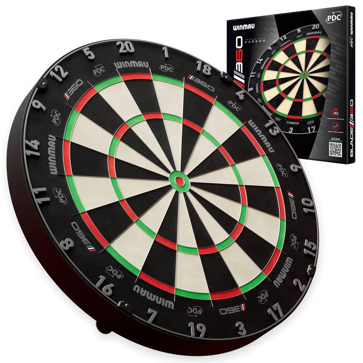 Blade 360 Triple Core Dartboard - Official Pdc Match Quality