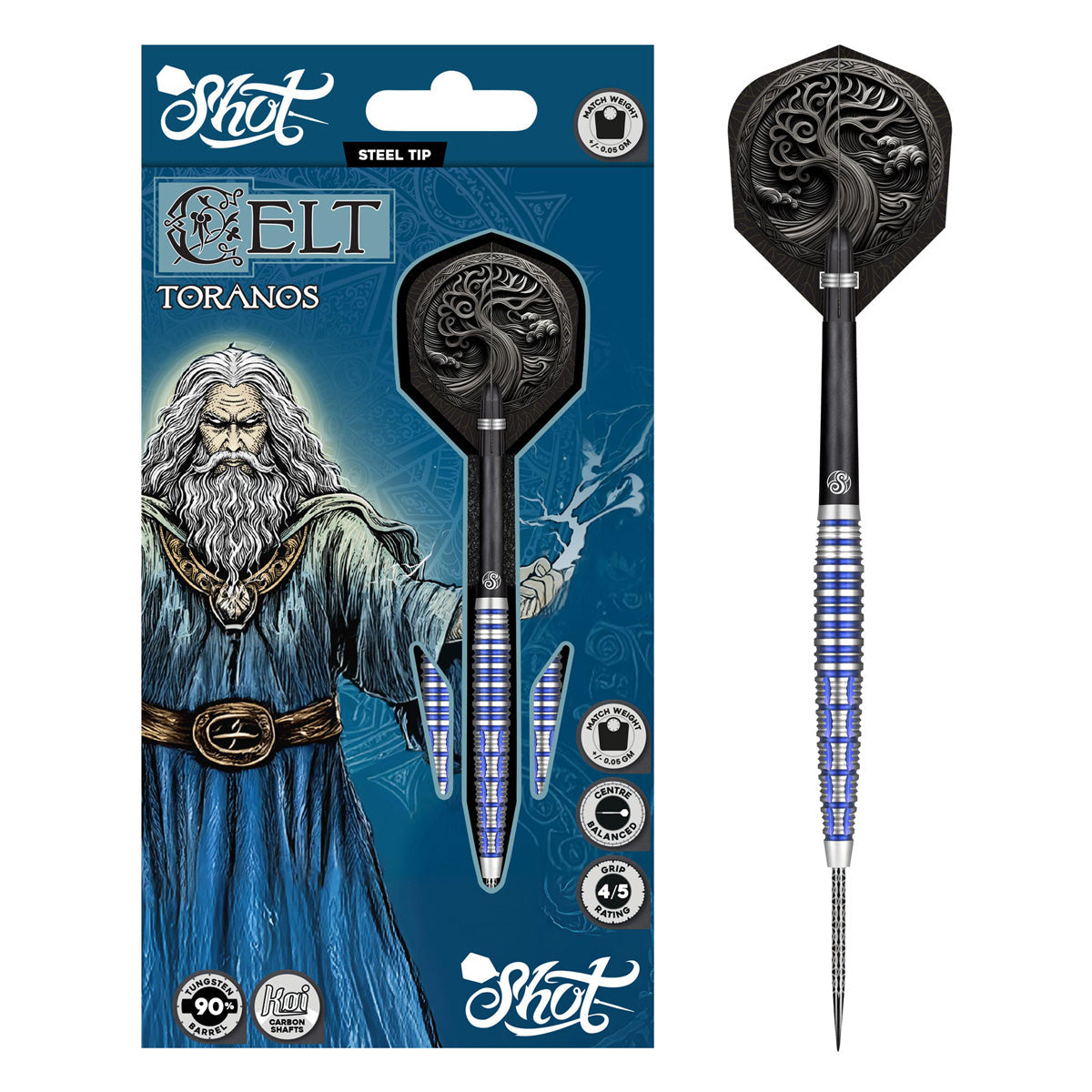 Celt Toranos 90% Tungsten Steel Tip Darts By Shot