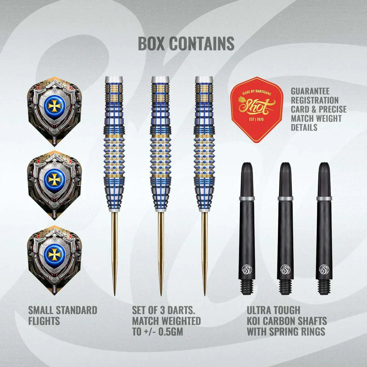 Future Knights Darkstar 90% Tungsten Steel Tip Darts By Shot