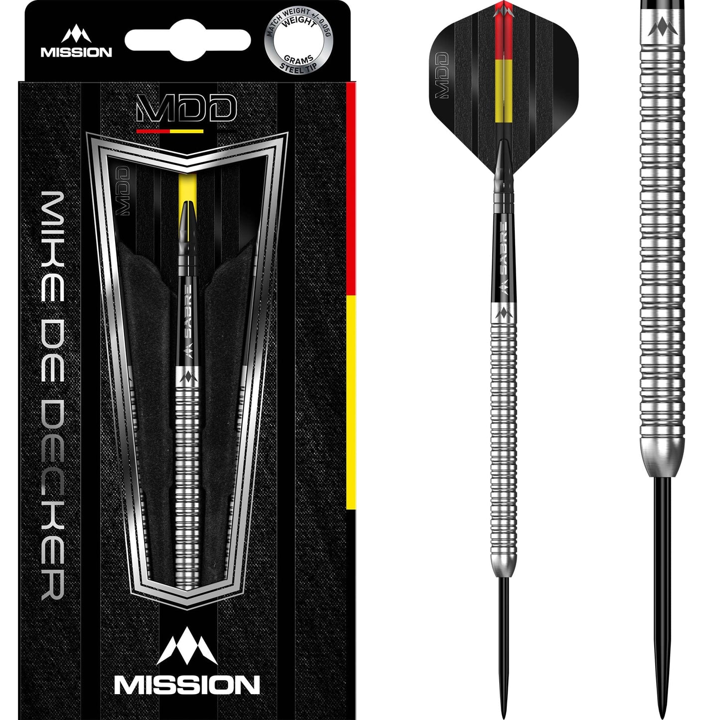 Mission Mike De Decker Darts Silver 24g