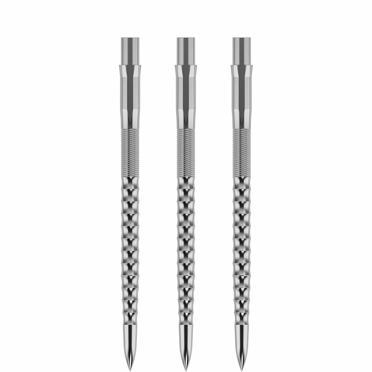 Mission Caliburn Replaceable Dart Points Ripple - Silver 32Mm