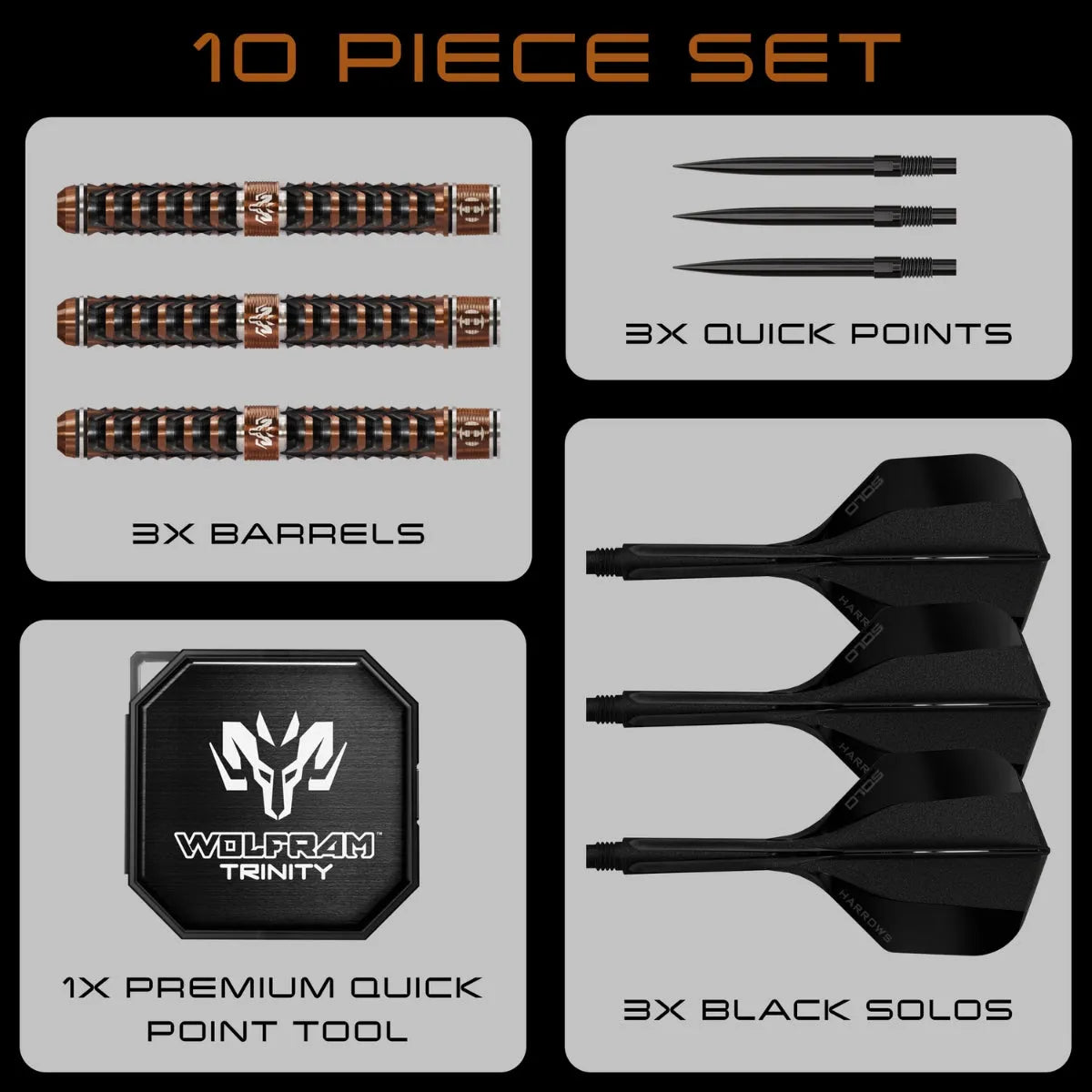 Wolfram Trinity piece set