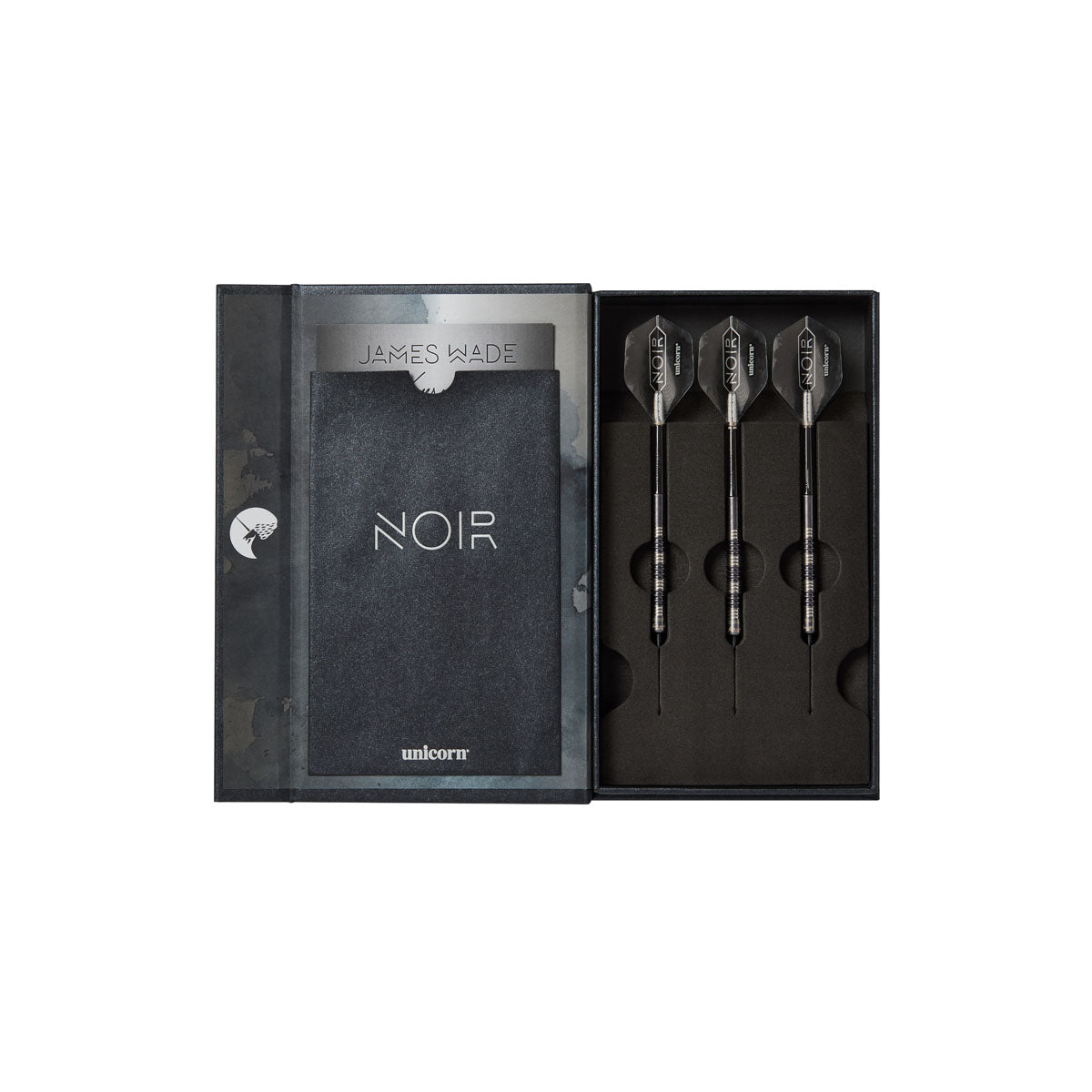 James Wade Noir 90% Tungsten Steel Tip Darts By Unicorn
