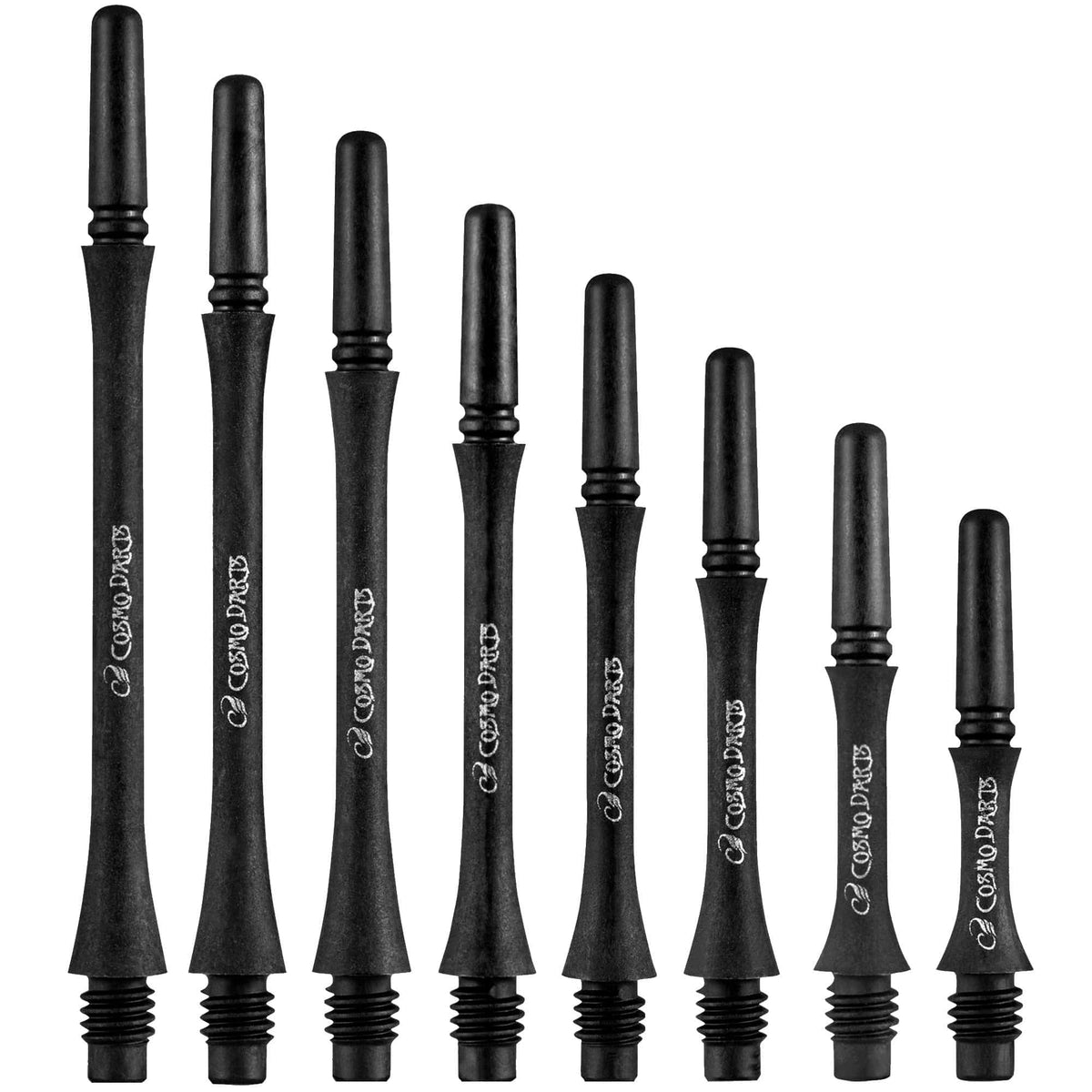 Cosmo Fit Shaft Carbon Spinning Slim Black Pack 4
