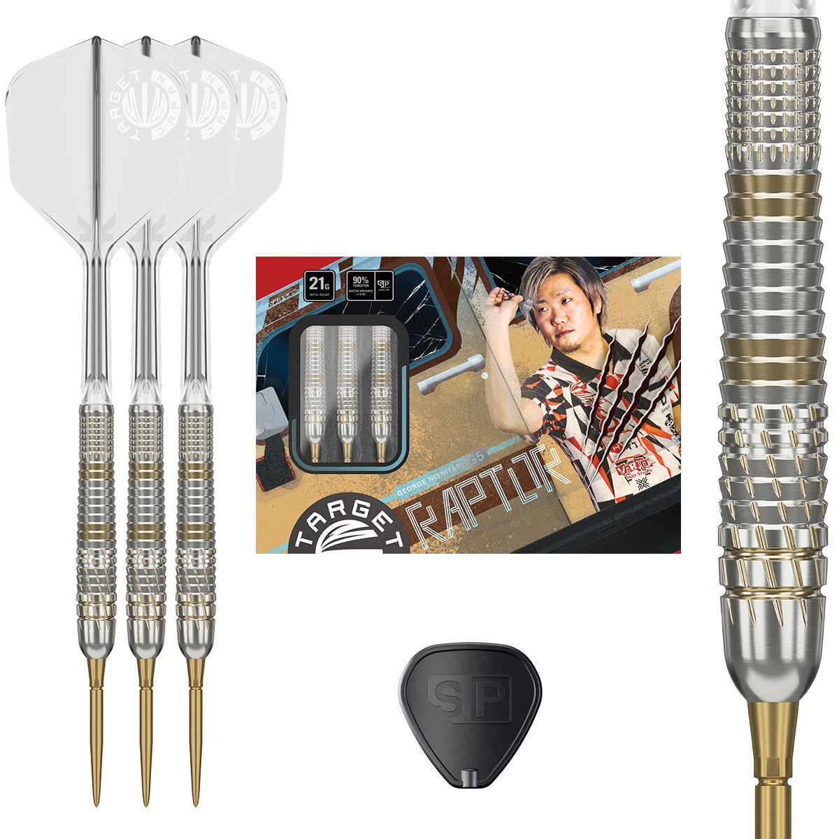 Prime Series Raptor G5 Tungsten Sp Steel Tip Darts By Target Japan