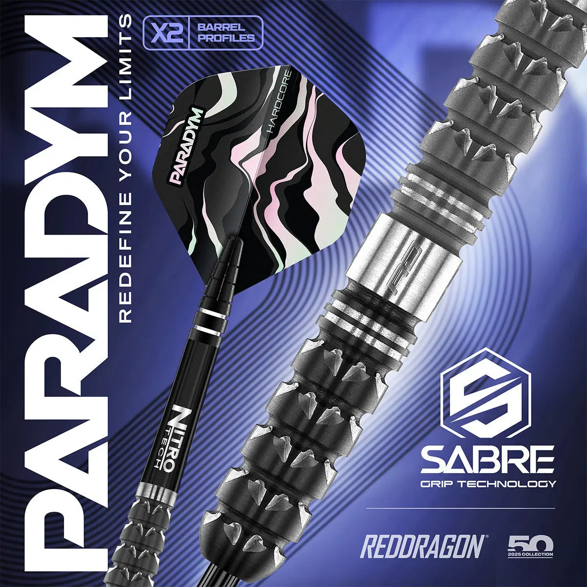 Paradym Torpedo 90% Tungsten Steel Tip Darts By Red Dragon