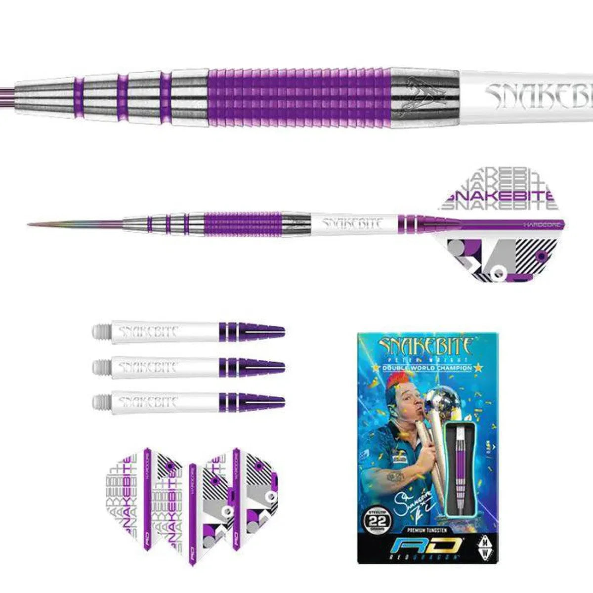 Red Dragon Peter Wright Pl15 Medusa 90% Tungsten Steel Tip Darts