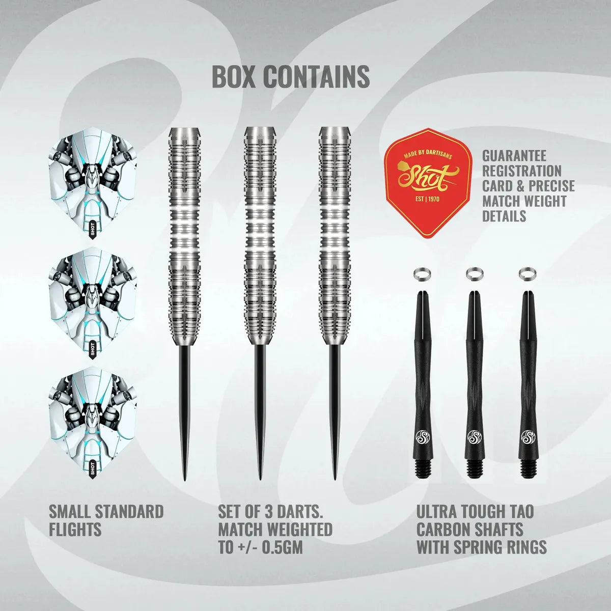 Shot Ai Scorpula 90% Tungsten Steel Tip Darts