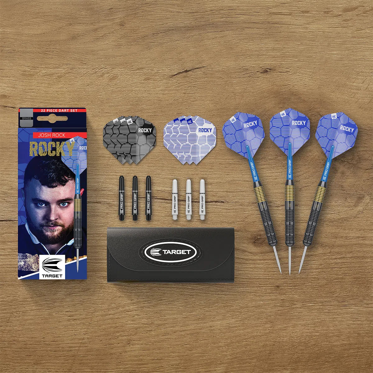 Josh Rock Brass Steel Tip Darts By Target 22 Gram