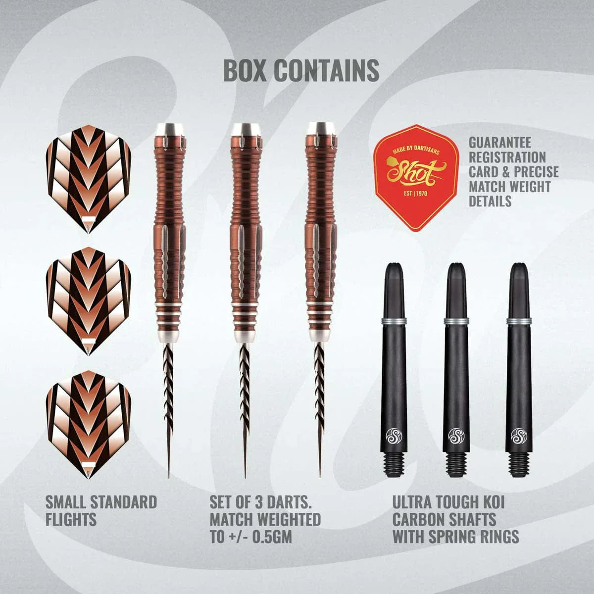Tribal Weapon Java 90% Tungsten Steel Tip Darts By Shot