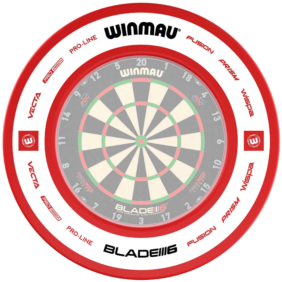 Winmau Pro-Line 2.0 Red Dartboard Surround