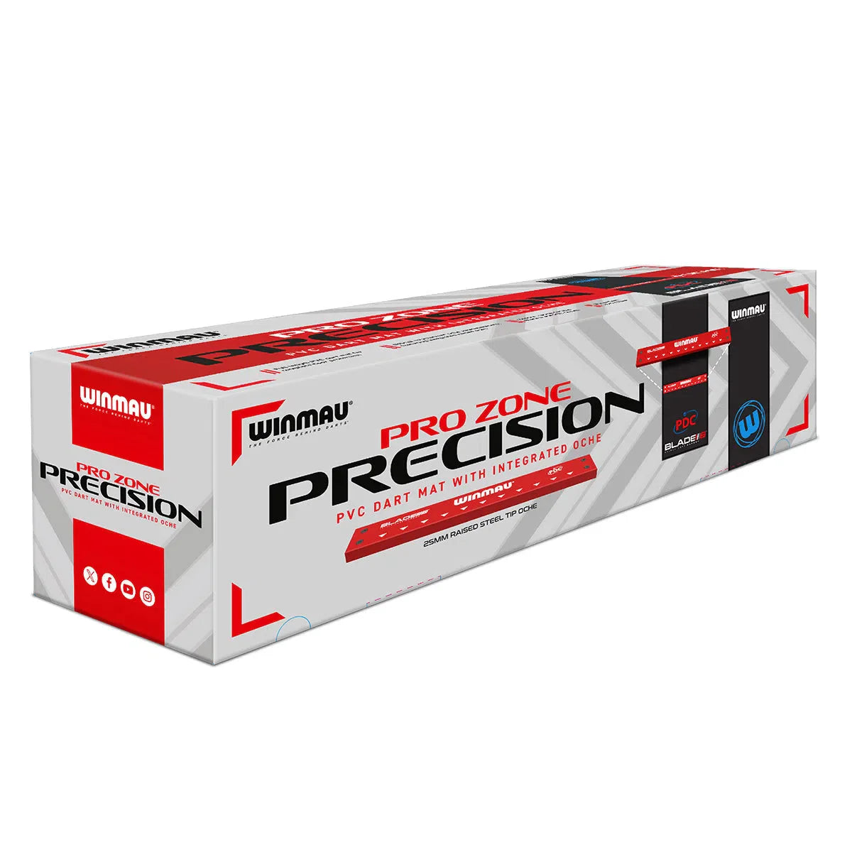 Winmau Pro Zone Precision Pvc Dart Mat & Integrated Oche