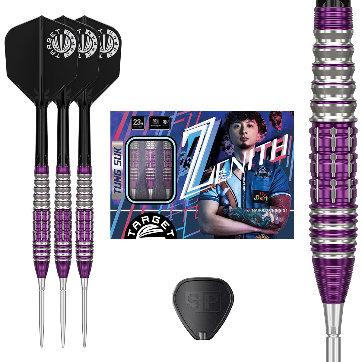 Zenith G1 90% Tungsten Steel Tip Darts By Target Japan