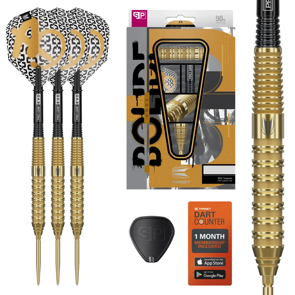 Target Bolide Envy 02 90% Tungsten Sp Steel Tip Darts