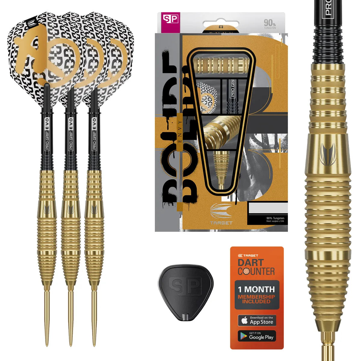 Target Bolide Envy 05 90% Tungsten Sp Steel Tip Darts
