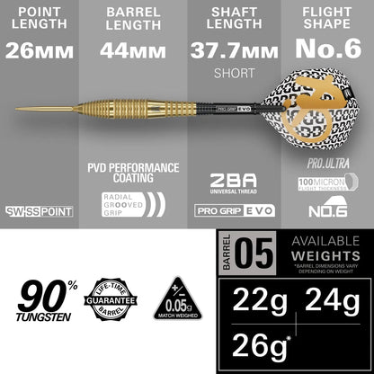 Target Bolide Envy 05 90% Tungsten Sp Steel Tip Darts