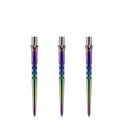 Caliburn Replaceable Dart Points - Ripple - No Lip - Rainbow 36Mm