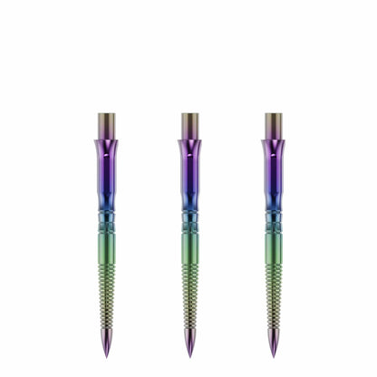 Caliburn Replaceable Dart Points - Bamboo - Rainbow 32Mm