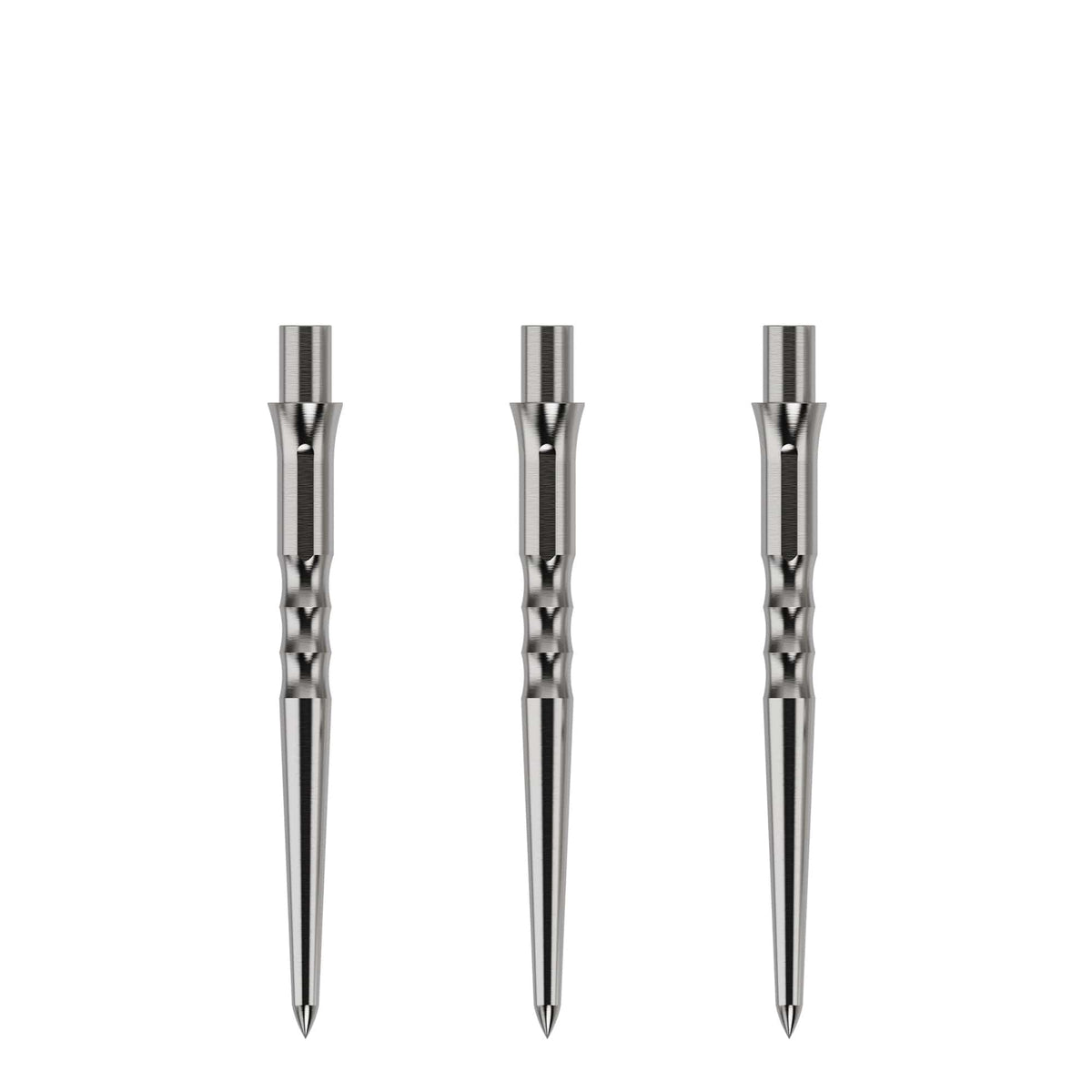 Caliburn Replaceable Dart Points - Ripple - No Lip - Silver - 36Mm