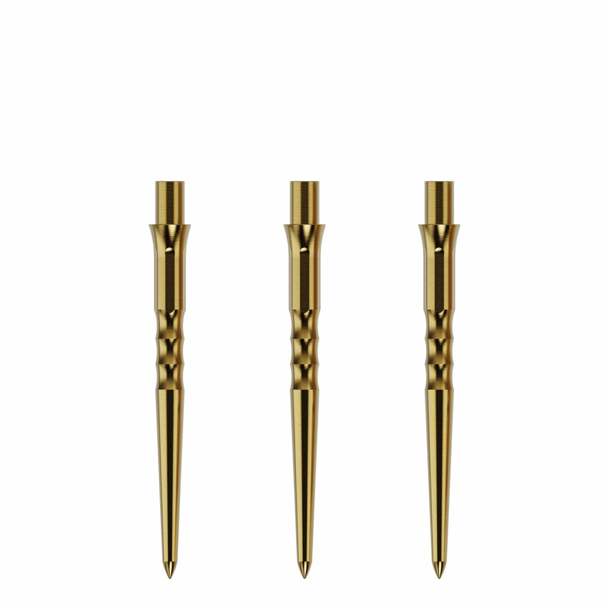 Caliburn Replaceable Dart Points - Ripple - No Lip - Gold - 32Mm