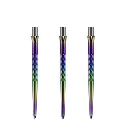 Caliburn Replaceable Dart Points - Ripple - No Lip - Rainbow 36Mm
