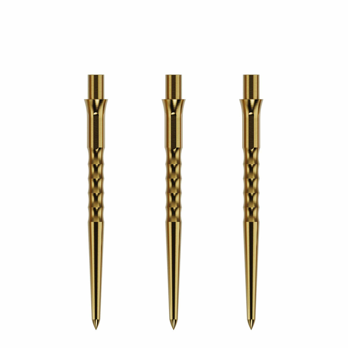 Caliburn Replaceable Dart Points - Ripple - No Lip - Gold - 32Mm