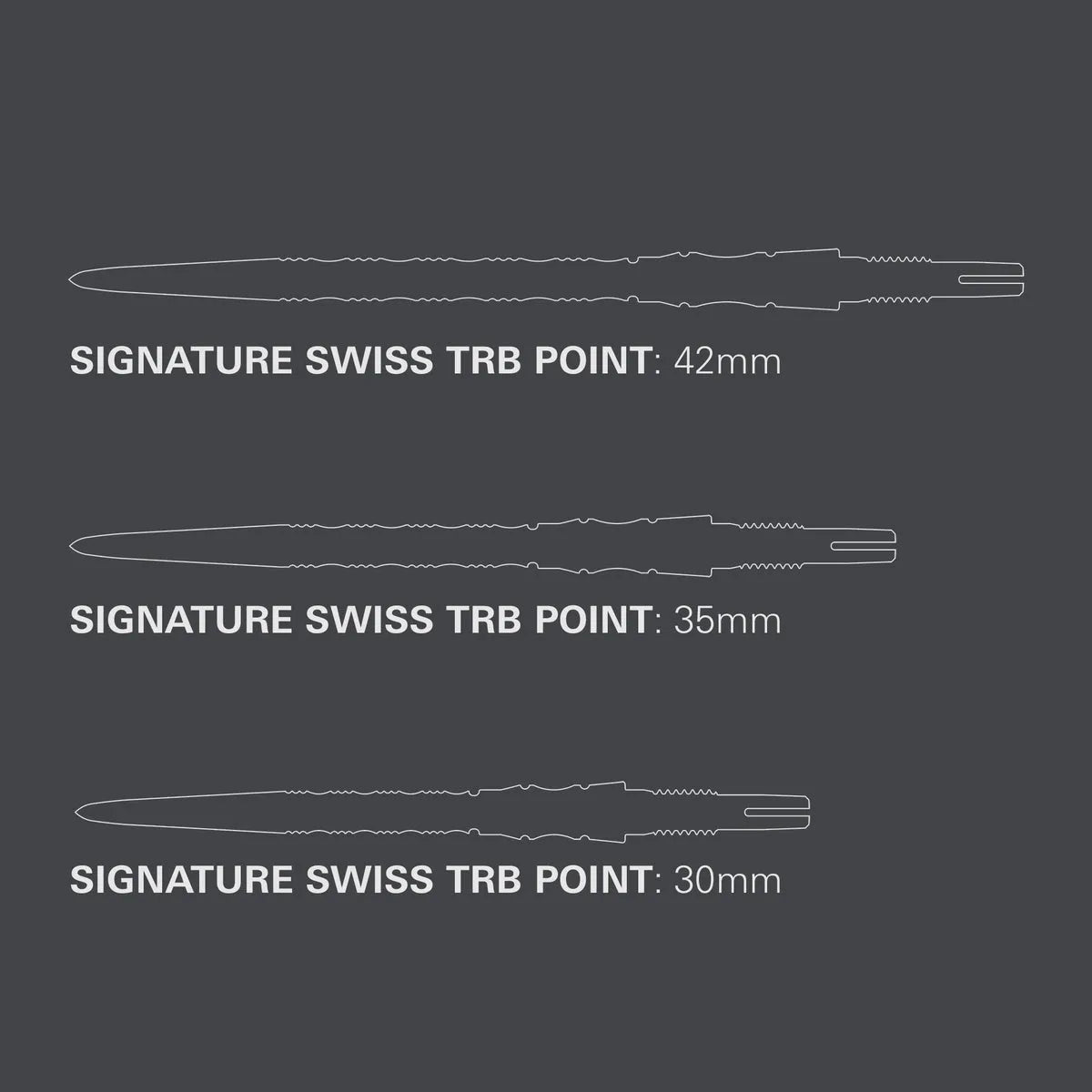 Target Swiss Signature TRB Silver points grip detail