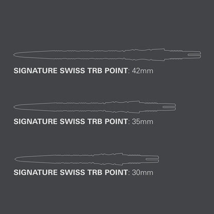 Target Swiss Signature TRB Silver points grip detail