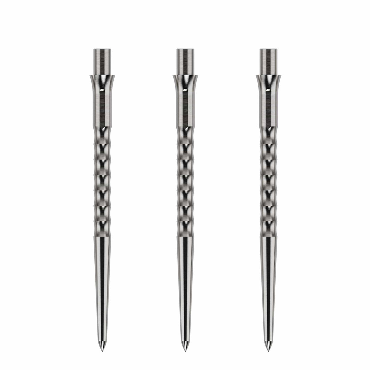 Caliburn Replaceable Dart Points - Ripple - No Lip - Silver - 36Mm