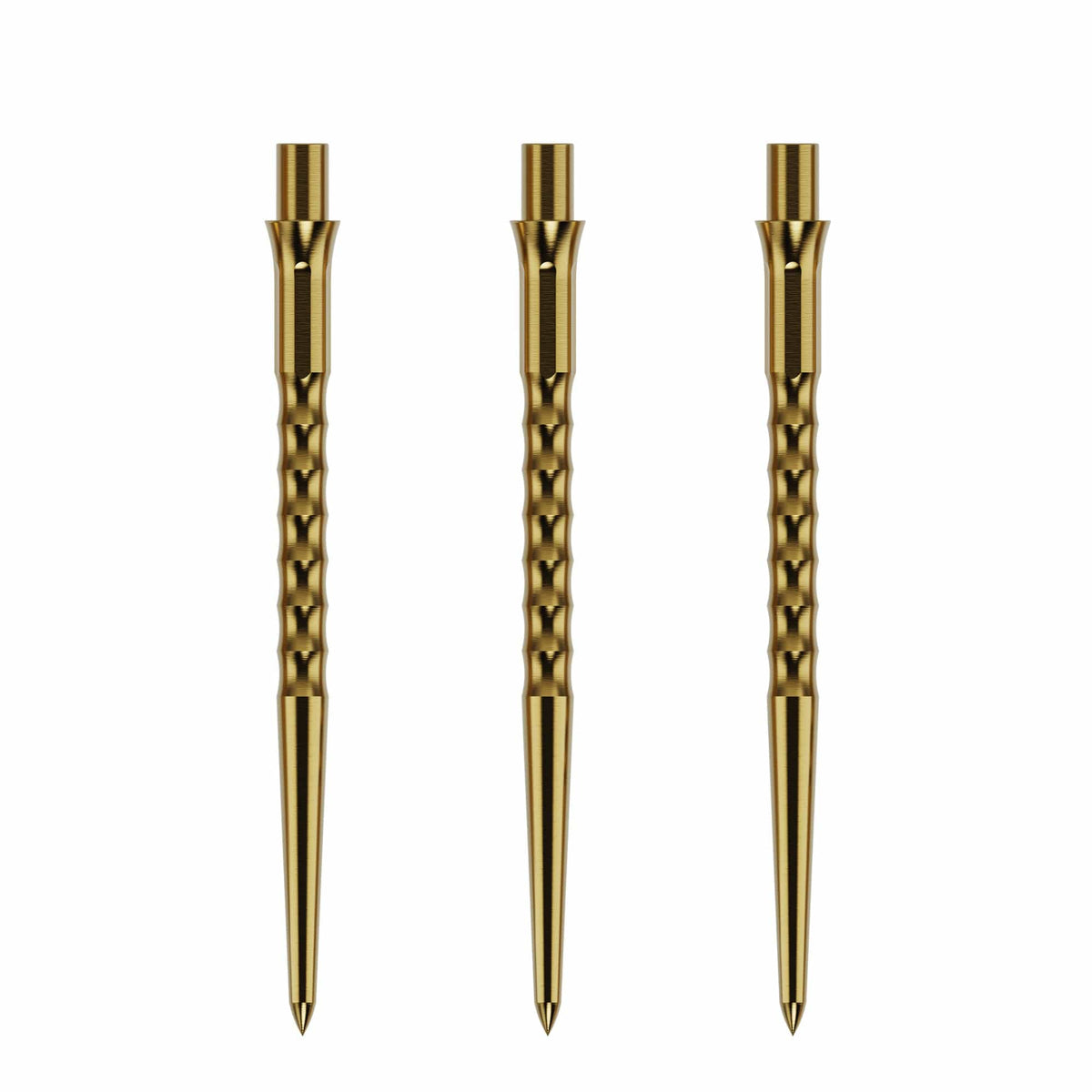 Caliburn Replaceable Dart Points - Ripple - No Lip - Gold - 32Mm