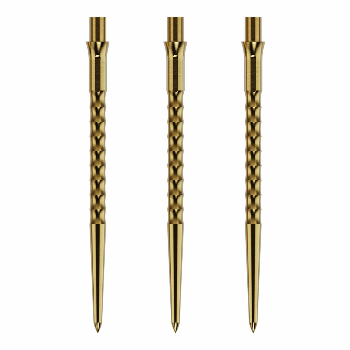 Caliburn Replaceable Dart Points - Ripple - No Lip - Gold - 32Mm