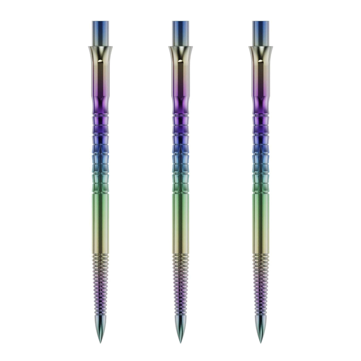 Caliburn Replaceable Dart Points - Bamboo - Rainbow 28 Mm
