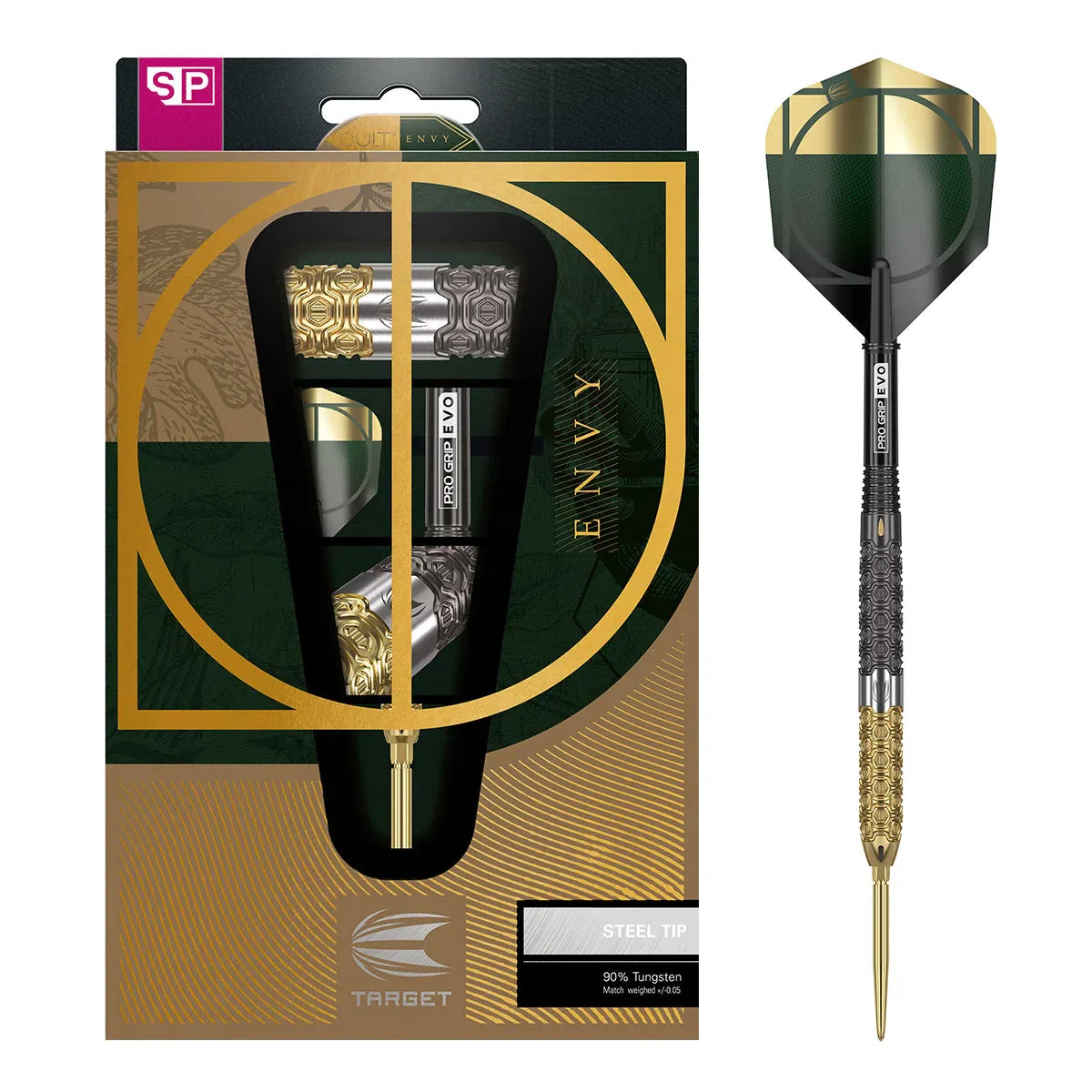 Cult Envy 03 90% Tungsten Sp Steel Tip Darts By Target - 5050807084616