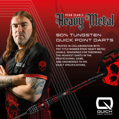 Harrows Ryan Searle QP 90% Tungsten Steel Tip Darts