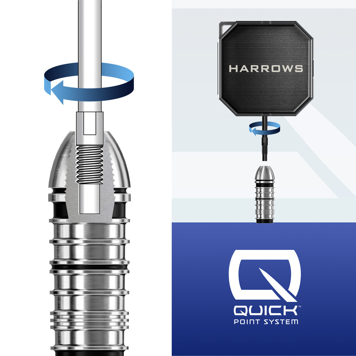 Harrows Premium Quick Point Tool / Case
