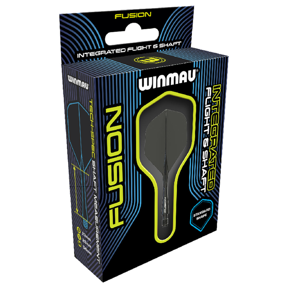 Fusion Integrated Flight & Shaft Fluoro Yellow Short 2