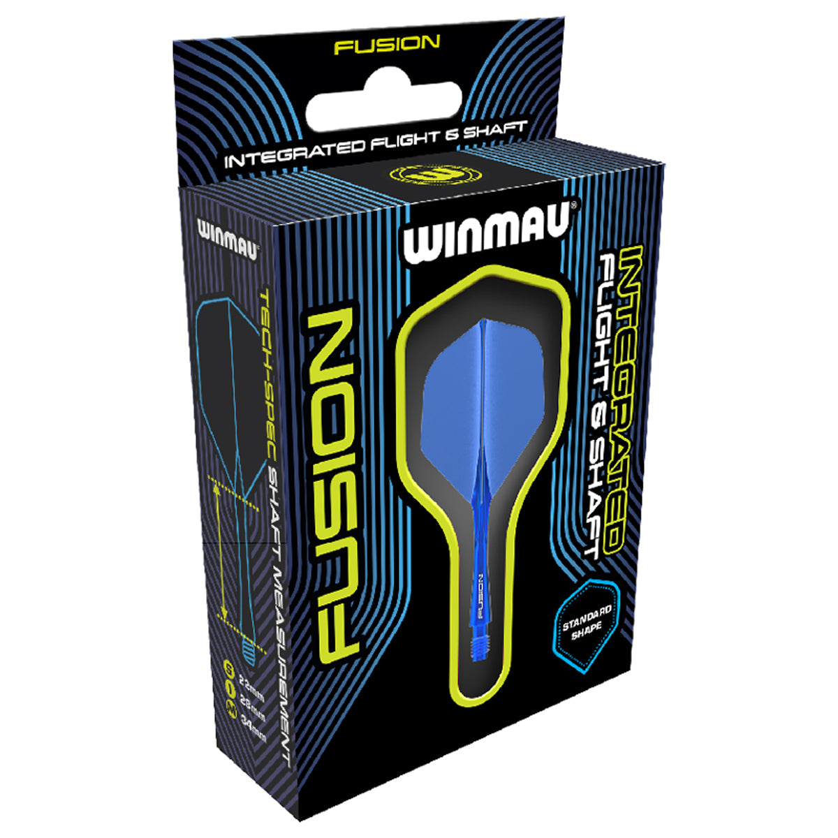 Fusion Integrated Flight & Shaft Fluoro Yellow Short 2