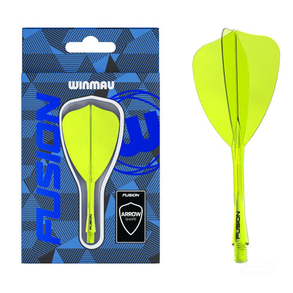 Winmau Fusion Arrow Integrated Flight & Shaft Black