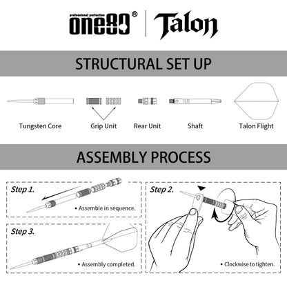 One80 Talon Series Tungsten Darts