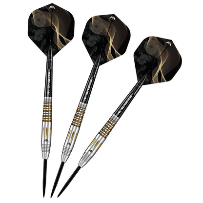 Mission Almudena Fajardo Ayuso Darts - Steel Tip - 95% Tungsten - Gold Pvd Milled Silver