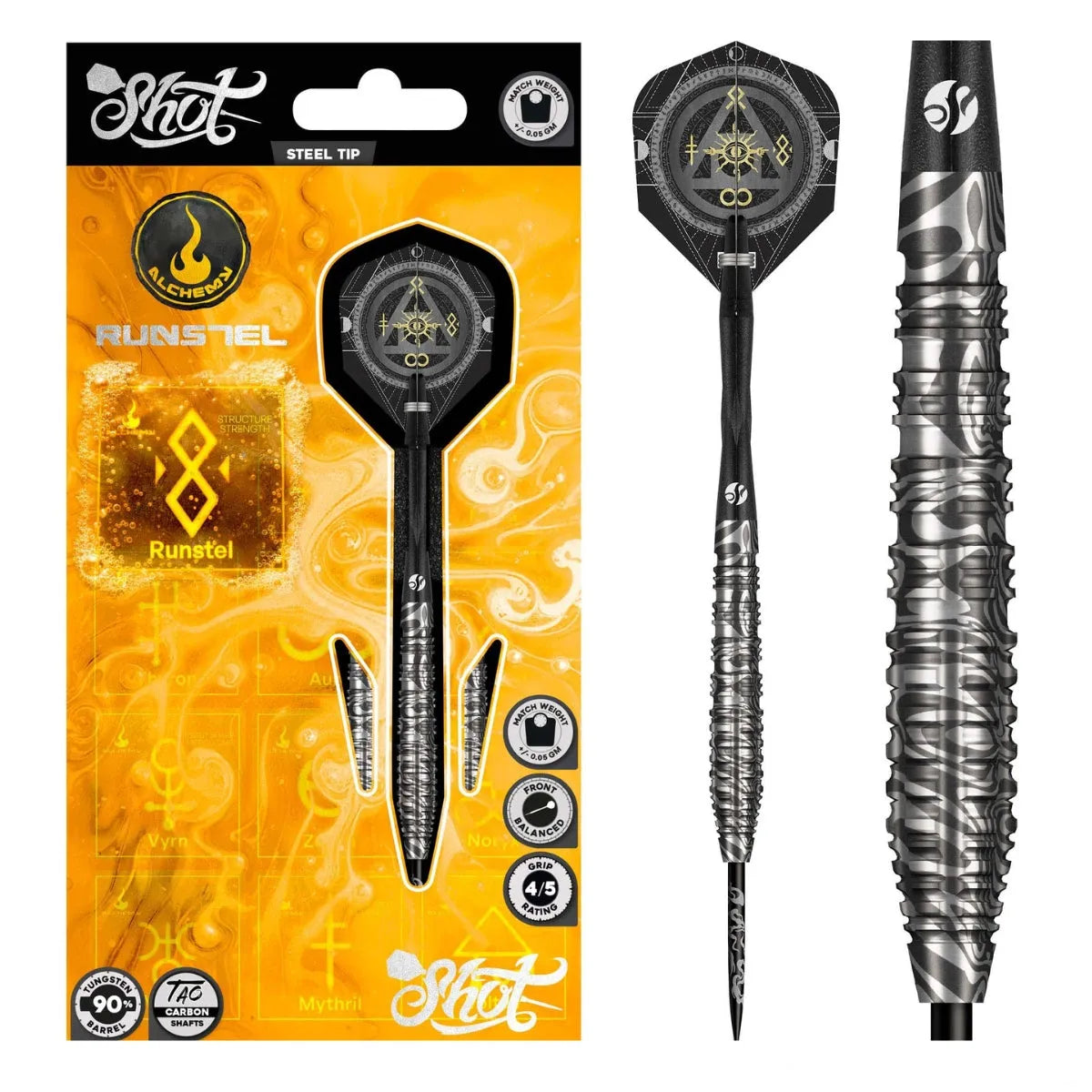 Shot Alchemy Runstel 90% Tungsten Steel Tip Darts