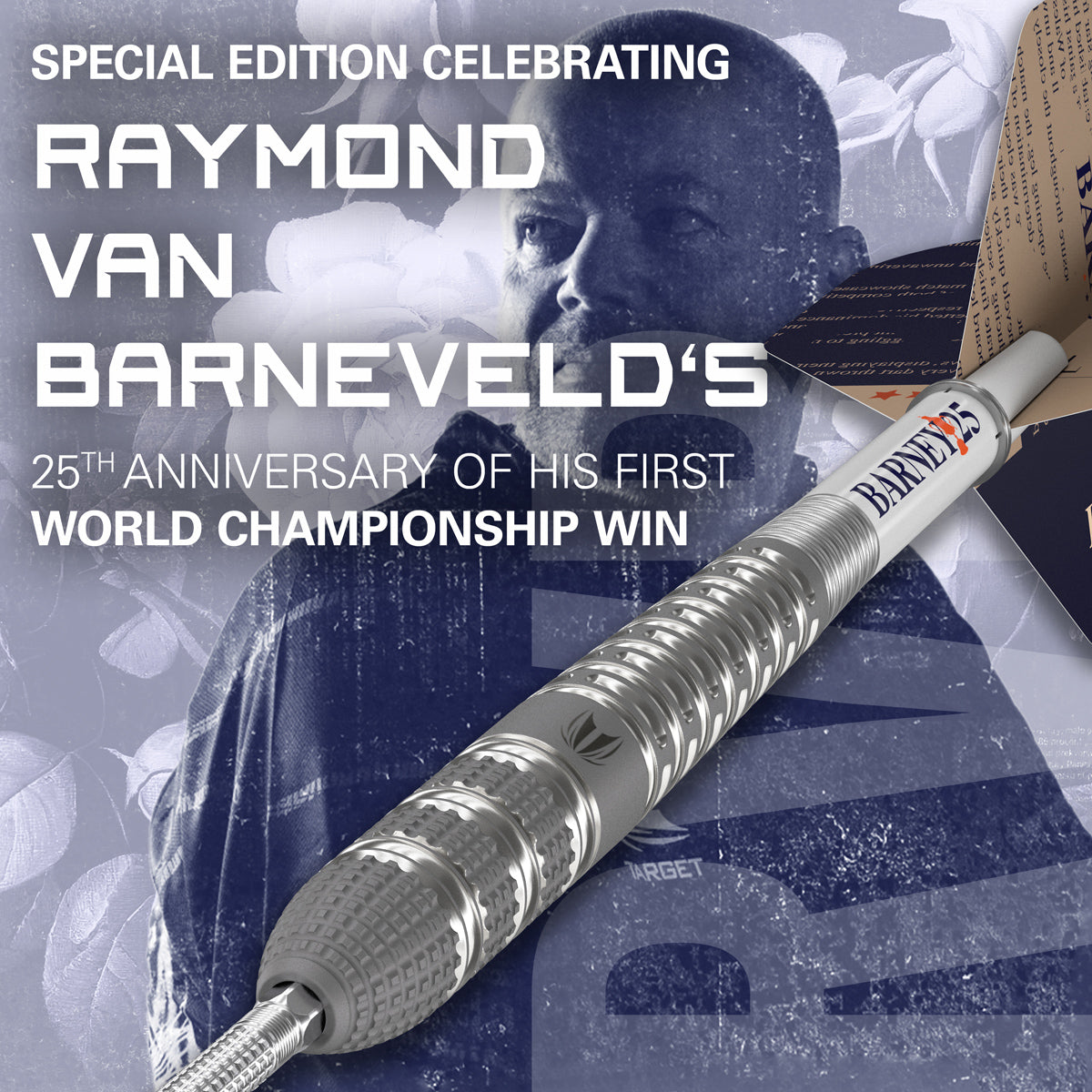 Barney 25 95% Tungsten Sp Steel Tip Darts By Target