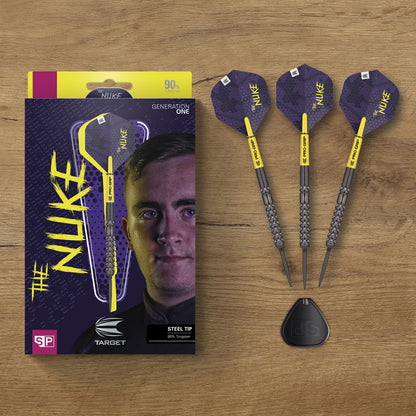 Luke Littler 90% Tungsten Swiss Point Steel Tip Darts By Target