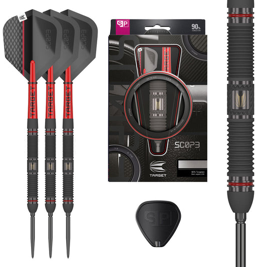 Scope 01 90% Tungsten Sp Steel Tip Darts By Target