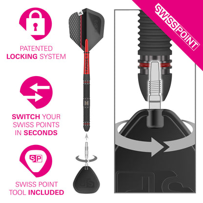 Scope 01 90% Tungsten Sp Steel Tip Darts By Target