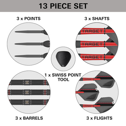 Scope 01 90% Tungsten Sp Steel Tip Darts By Target