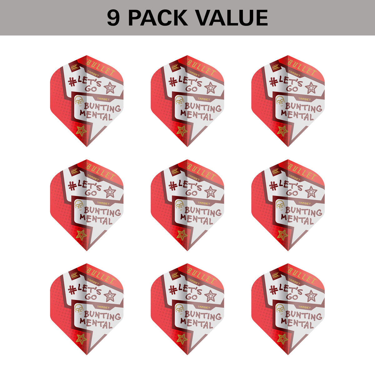 Stephen Bunting Pro Ultra Dart Flights X 3 Sets By Target No 2