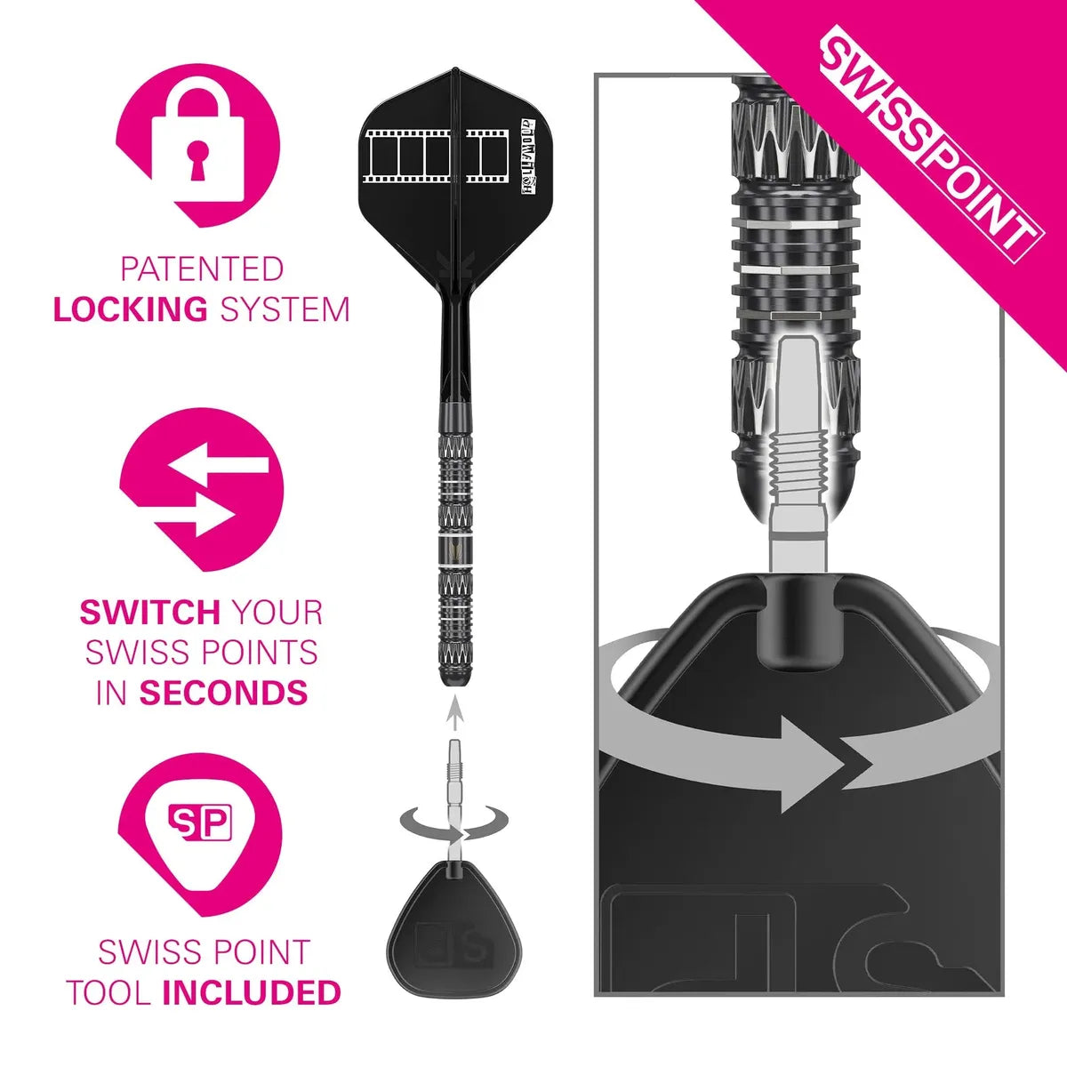 Target Chris Dobey 95K 95% Tungsten Sp Steel Tip Darts
