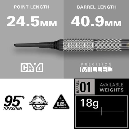 Target Stephen Bunting G5 Void 95% Tungsten Sp Steel Tip Darts