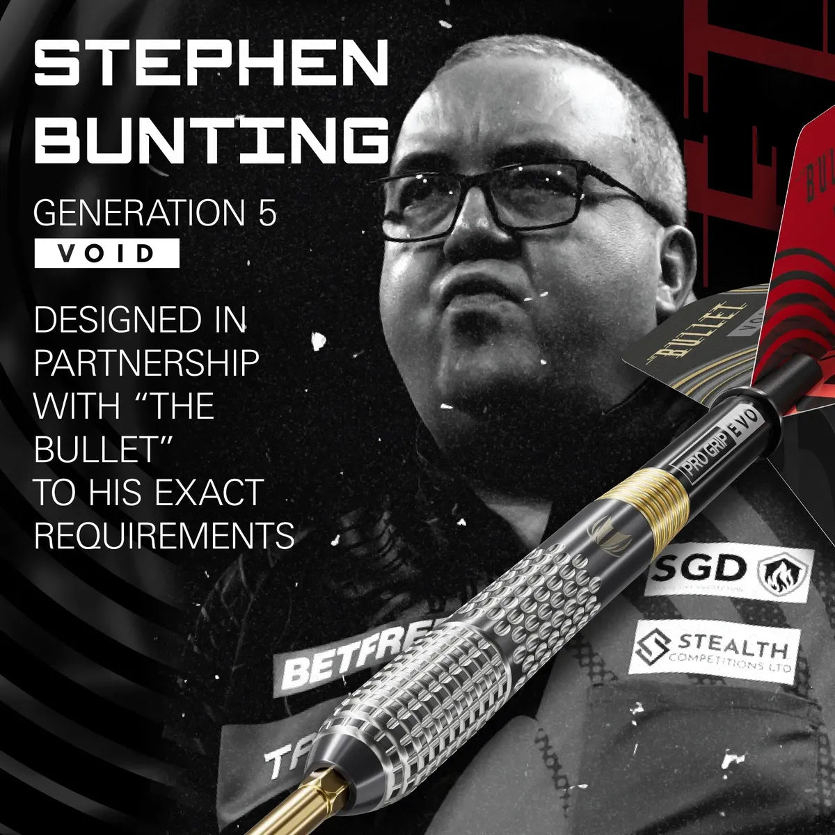 Target Stephen Bunting G5 Void 95% Tungsten Sp Steel Tip Darts
